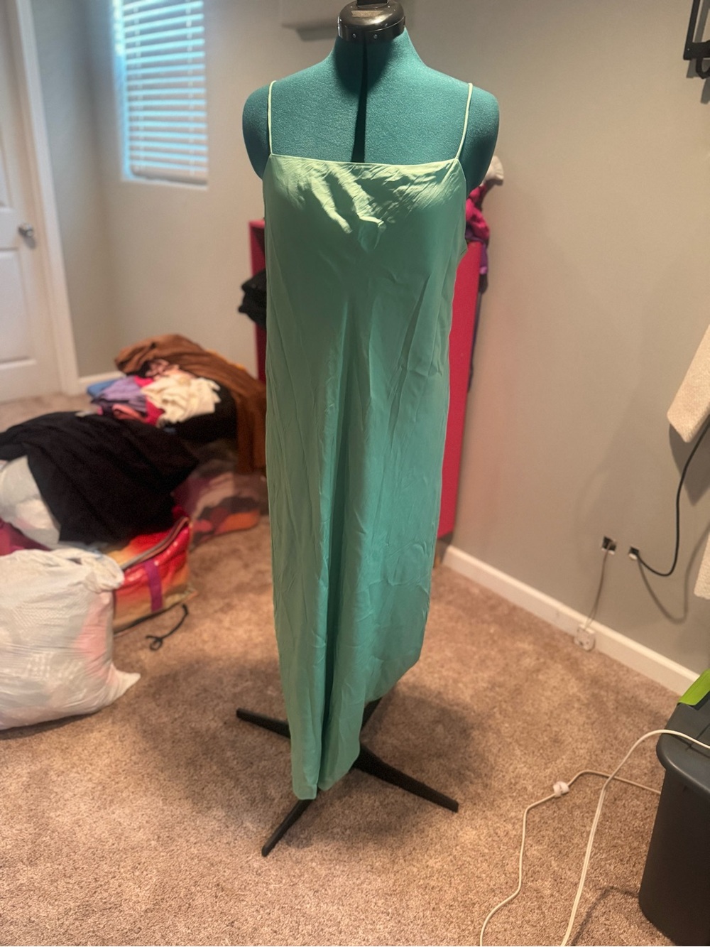 Banana Republic Mint Green Maxi Slip Dress